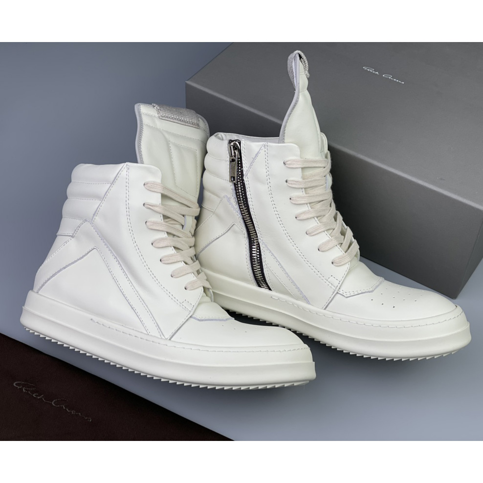 Rick Owens Geobasket High Top Sneakers - DopestKickz