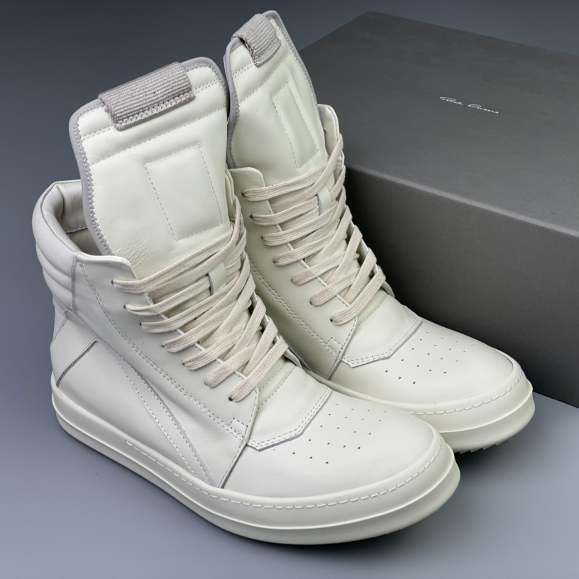 Rick Owens Geobasket High Top Sneakers - DopestKickz