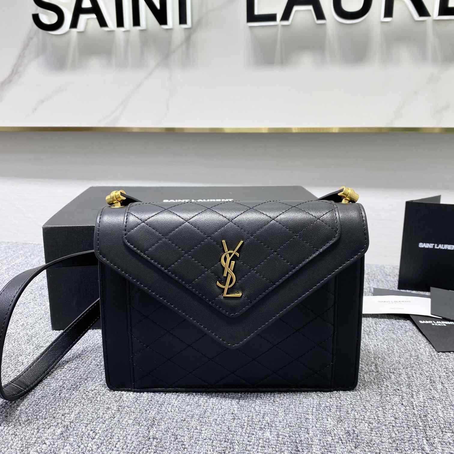 Saint Laurent Gaby Mini Satchel In Quilted Lambskin - DopestKickz