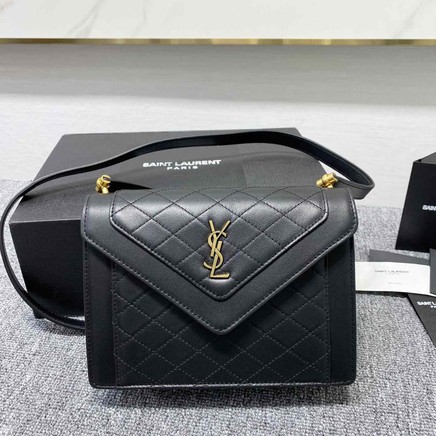 Saint Laurent Gaby Mini Satchel In Quilted Lambskin - DopestKickz