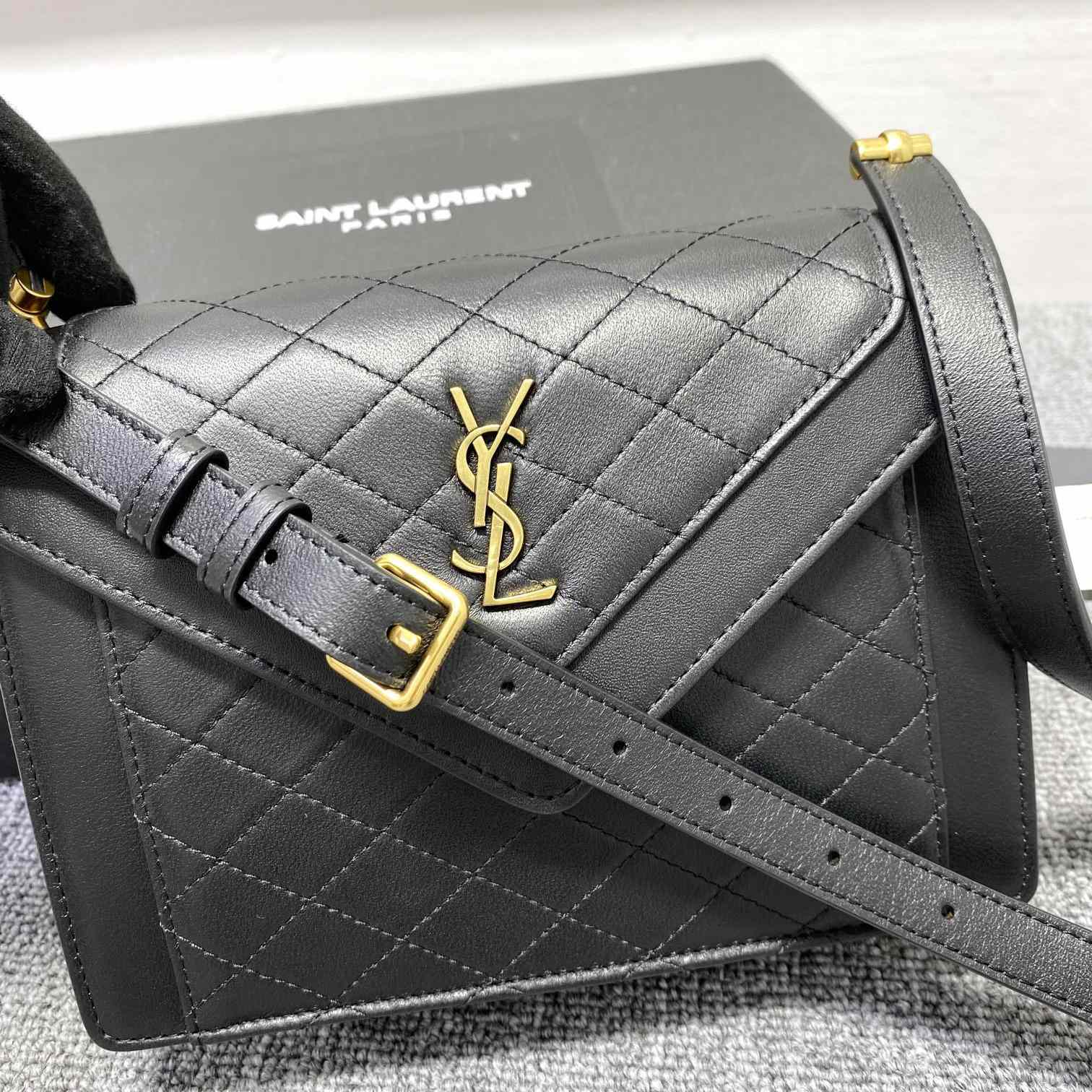Saint Laurent Gaby Mini Satchel In Quilted Lambskin - DopestKickz