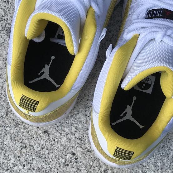 Air Jordan 11 Low “Yellow Snakeskin” Sneakers     Ah7860-107 - DopestKickz