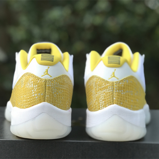 Air Jordan 11 Low “Yellow Snakeskin” Sneakers     Ah7860-107 - DopestKickz