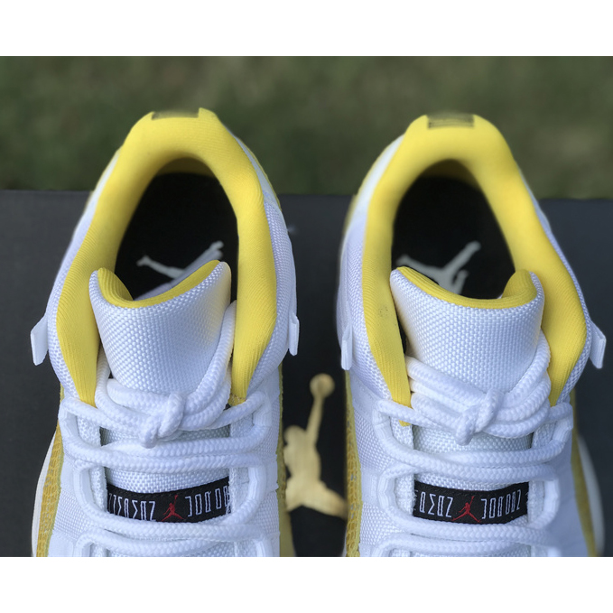 Air Jordan 11 Low “Yellow Snakeskin” Sneakers     Ah7860-107 - DopestKickz