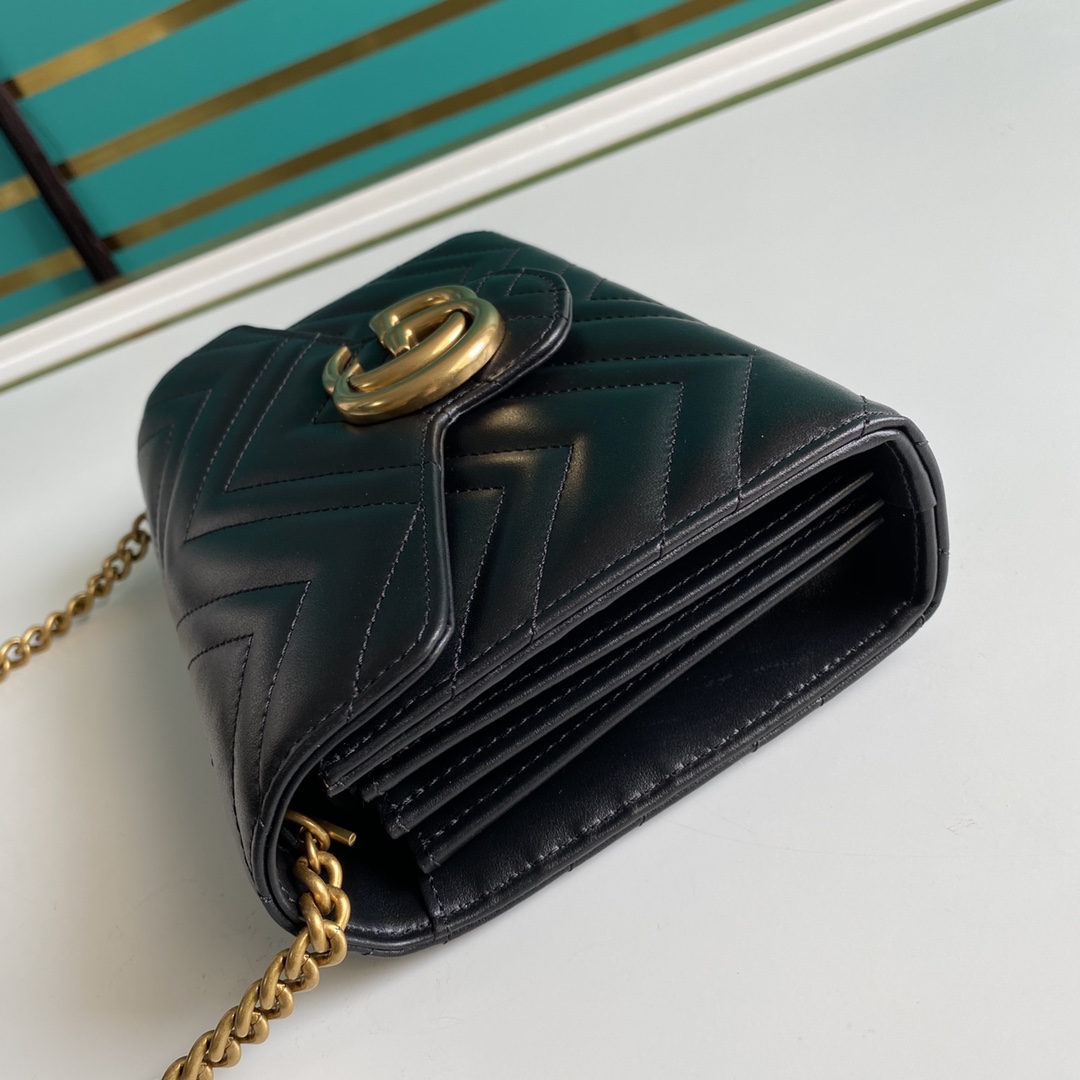 Gucci Leather Shoulder Bag(20-13-6cm)   474575 - DopestKickz