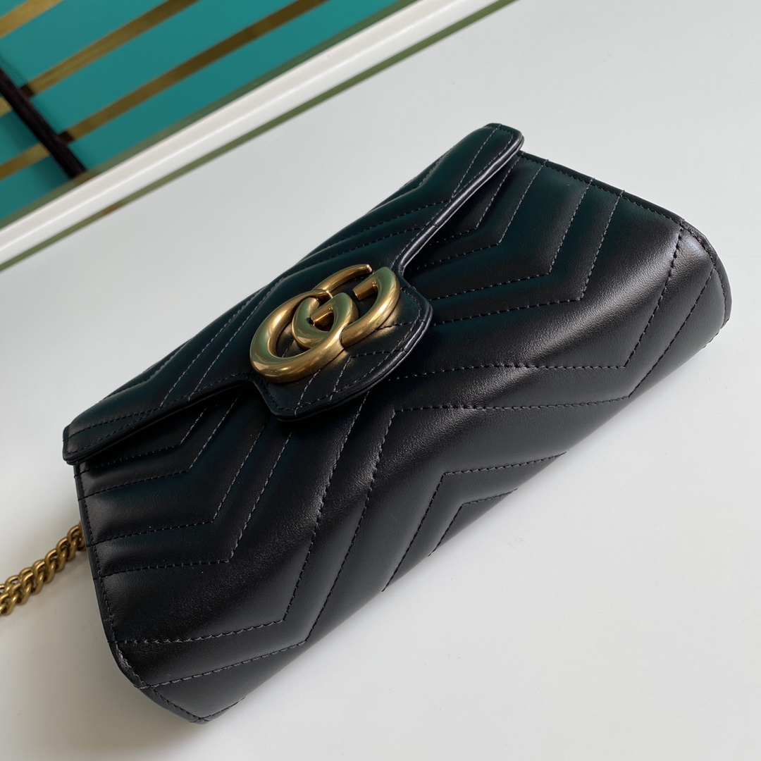 Gucci Leather Shoulder Bag(20-13-6cm)   474575 - DopestKickz