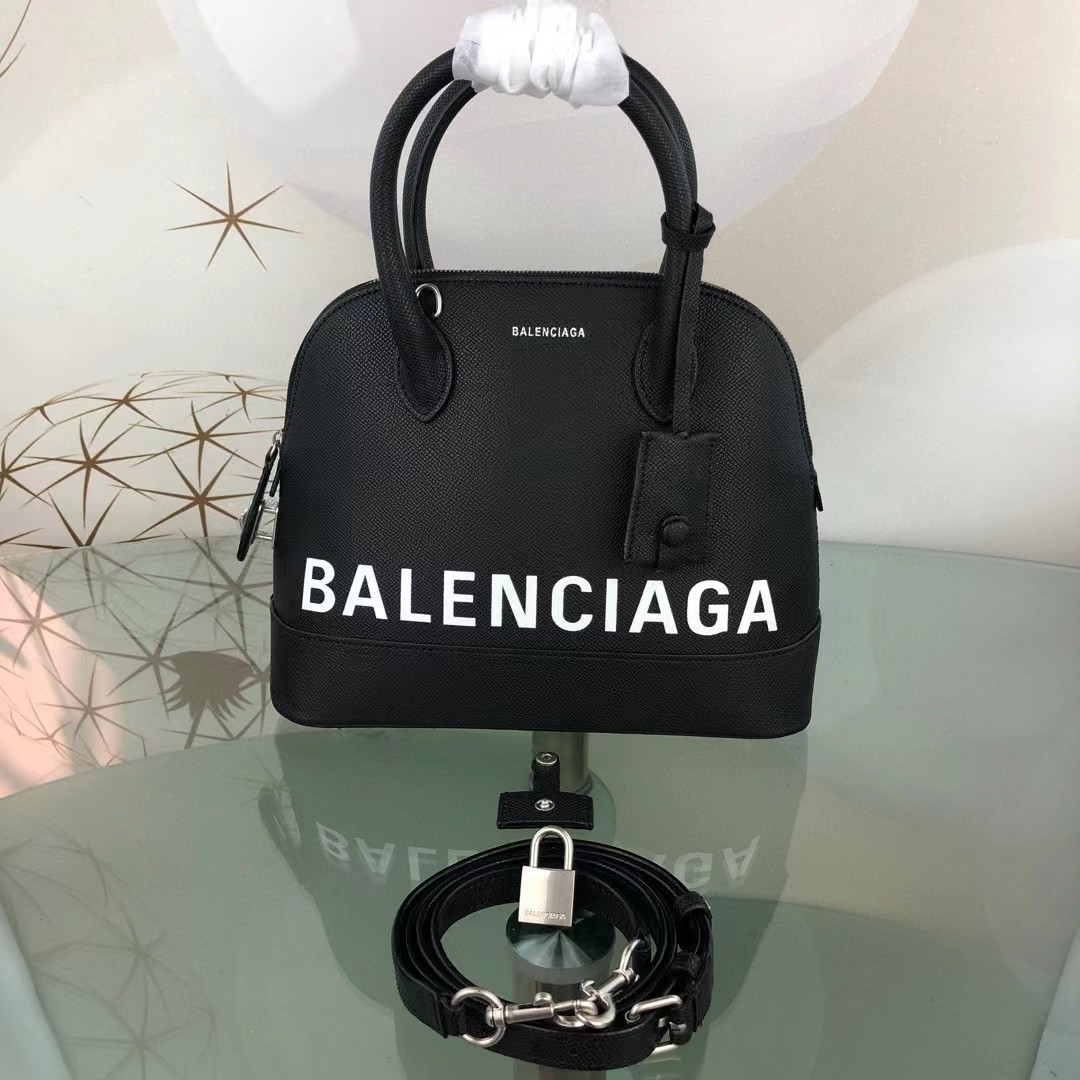 Balenciaga Women's Ville Small Handbag In Black/White (19-21-8cm) - DopestKickz