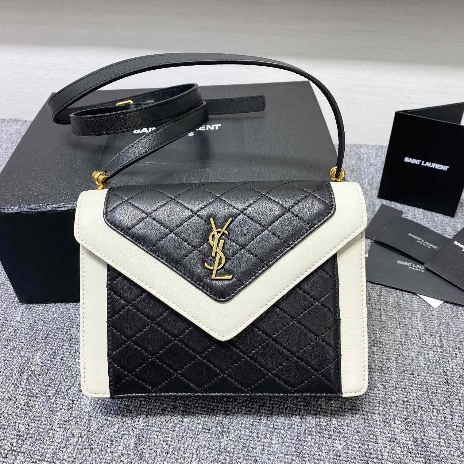 Saint Laurent Gaby Mini Satchel In Quilted Lambskin - DopestKickz