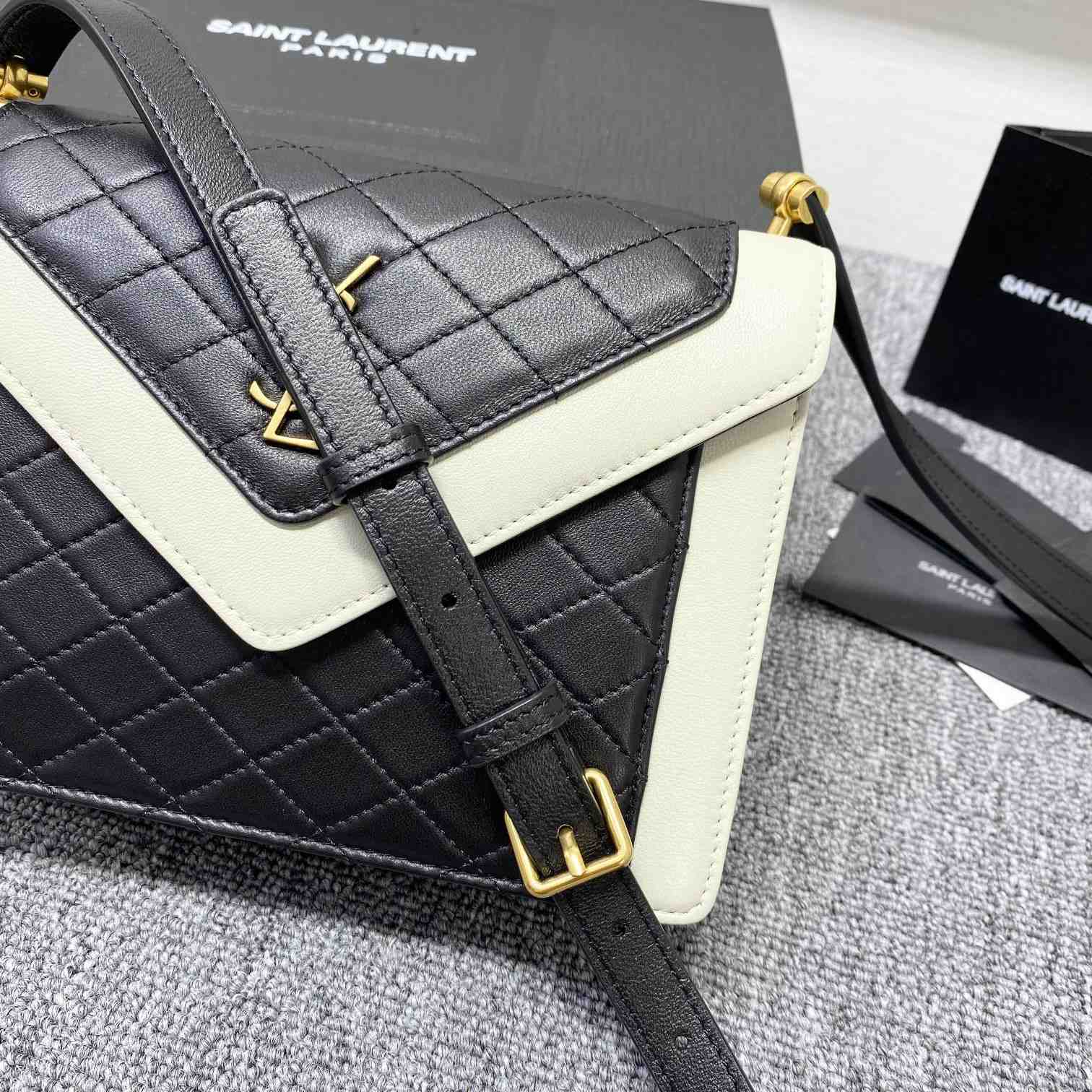 Saint Laurent Gaby Mini Satchel In Quilted Lambskin - DopestKickz