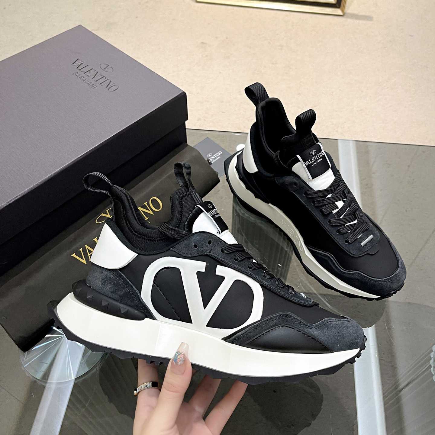 Valenti Netrunner Fabric And Suede Sneaker - DopestKickz