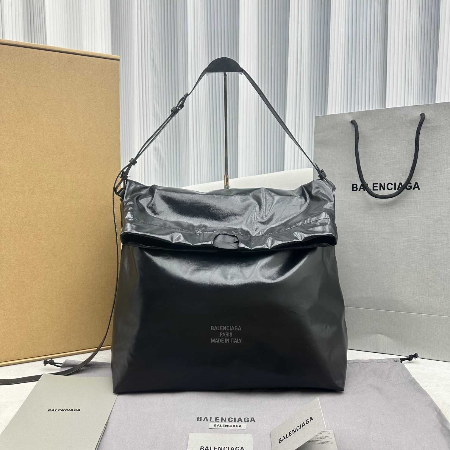Balenciaga Trash Bag Large Pouch In Black(37-40-52cm) - DopestKickz