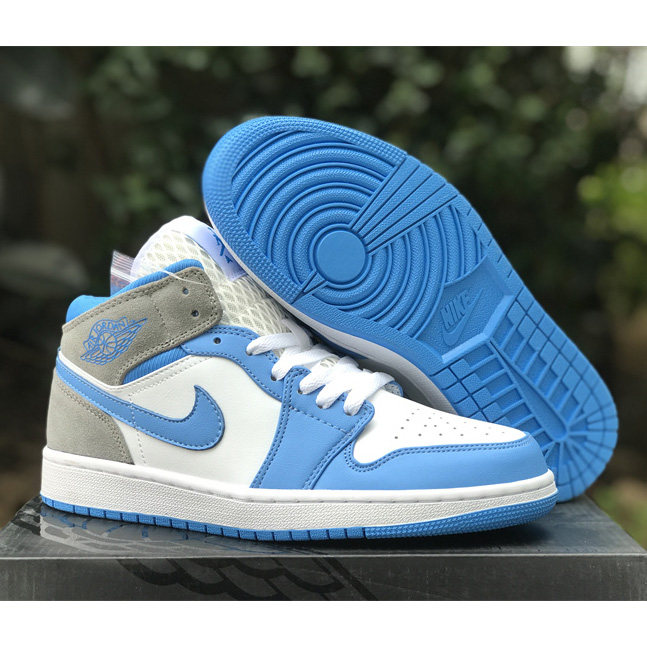 Air Jordan 1 Mid “University Blue” Sneaker    DX9276-100 - DopestKickz