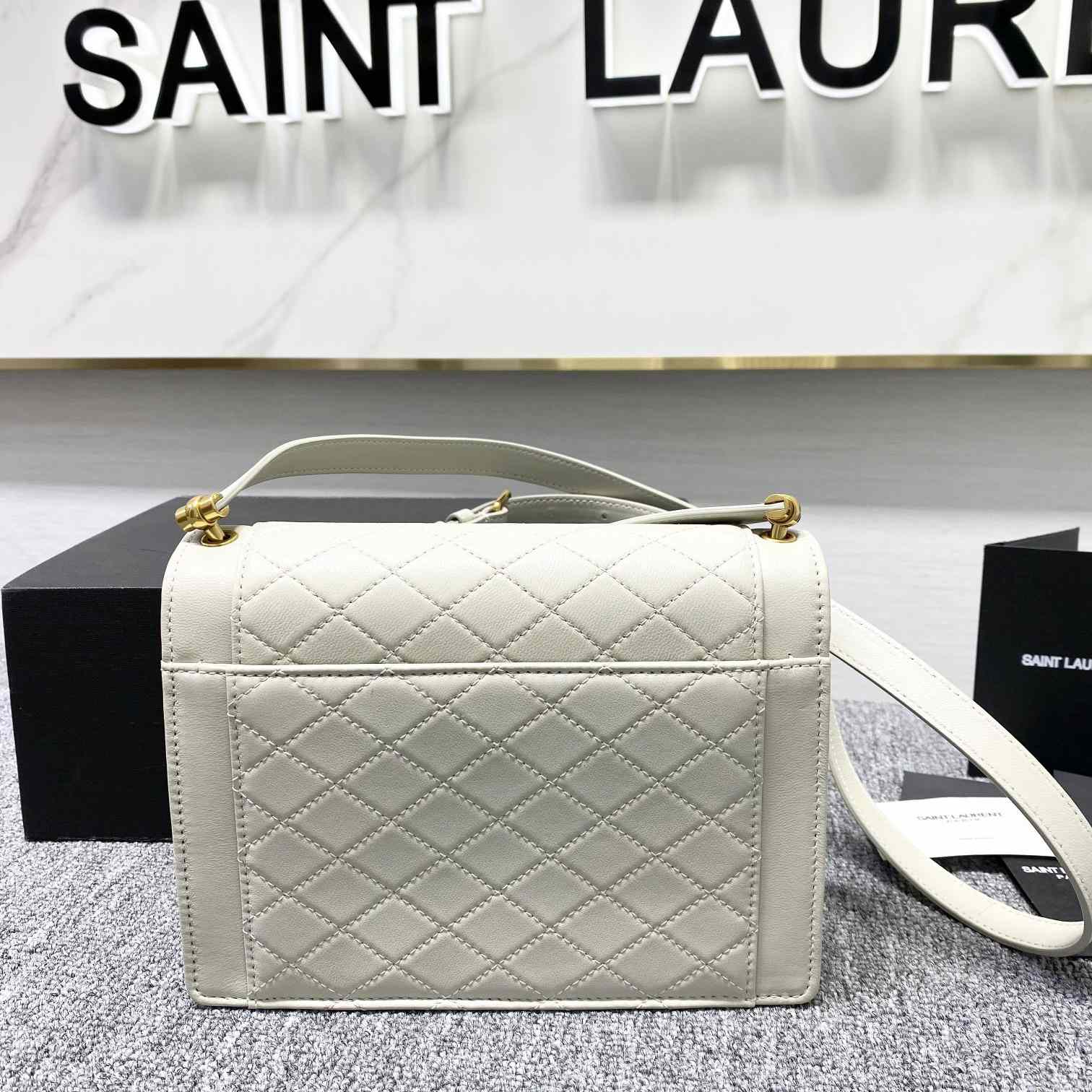 Saint Laurent Gaby Mini Satchel In Quilted Lambskin - DopestKickz