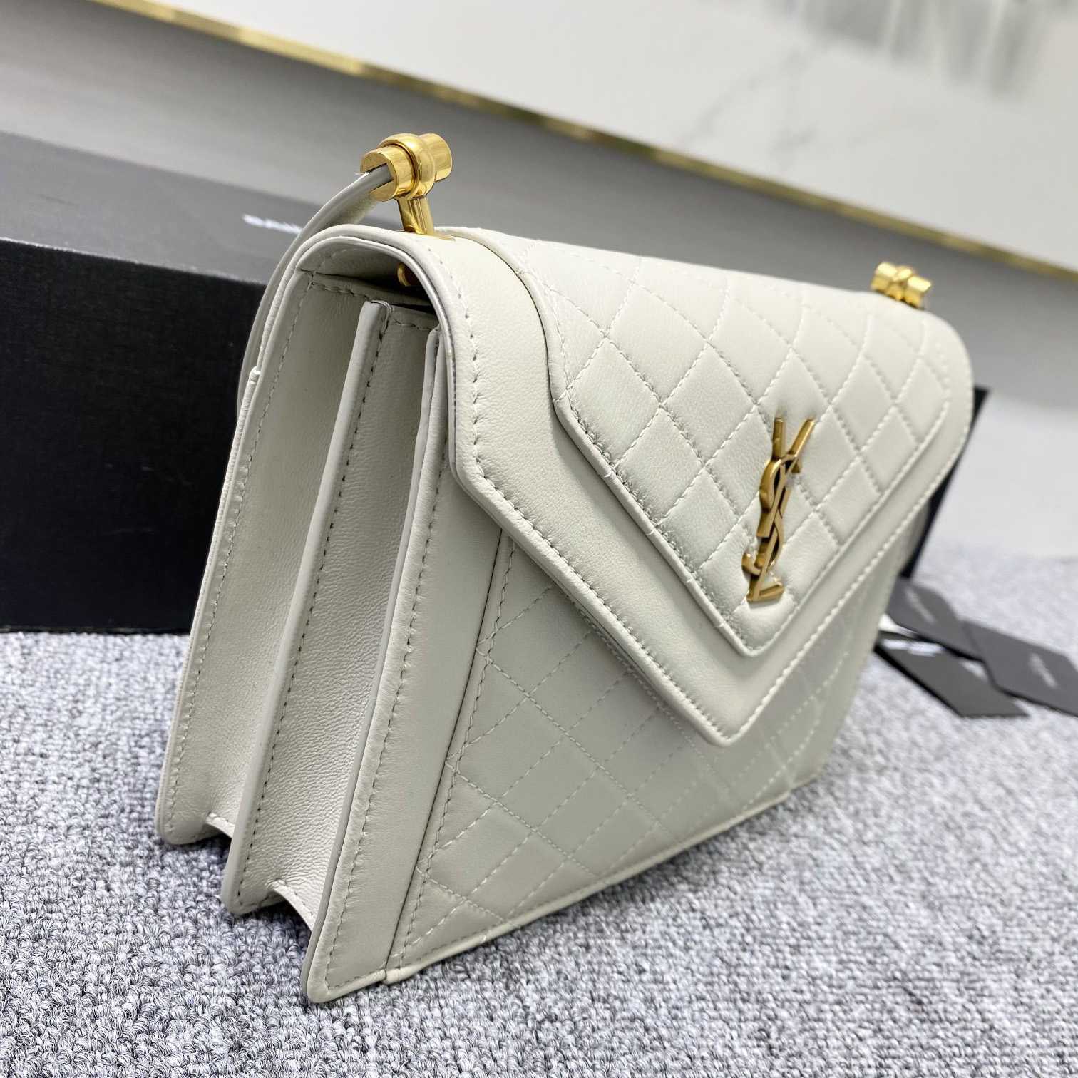 Saint Laurent Gaby Mini Satchel In Quilted Lambskin - DopestKickz