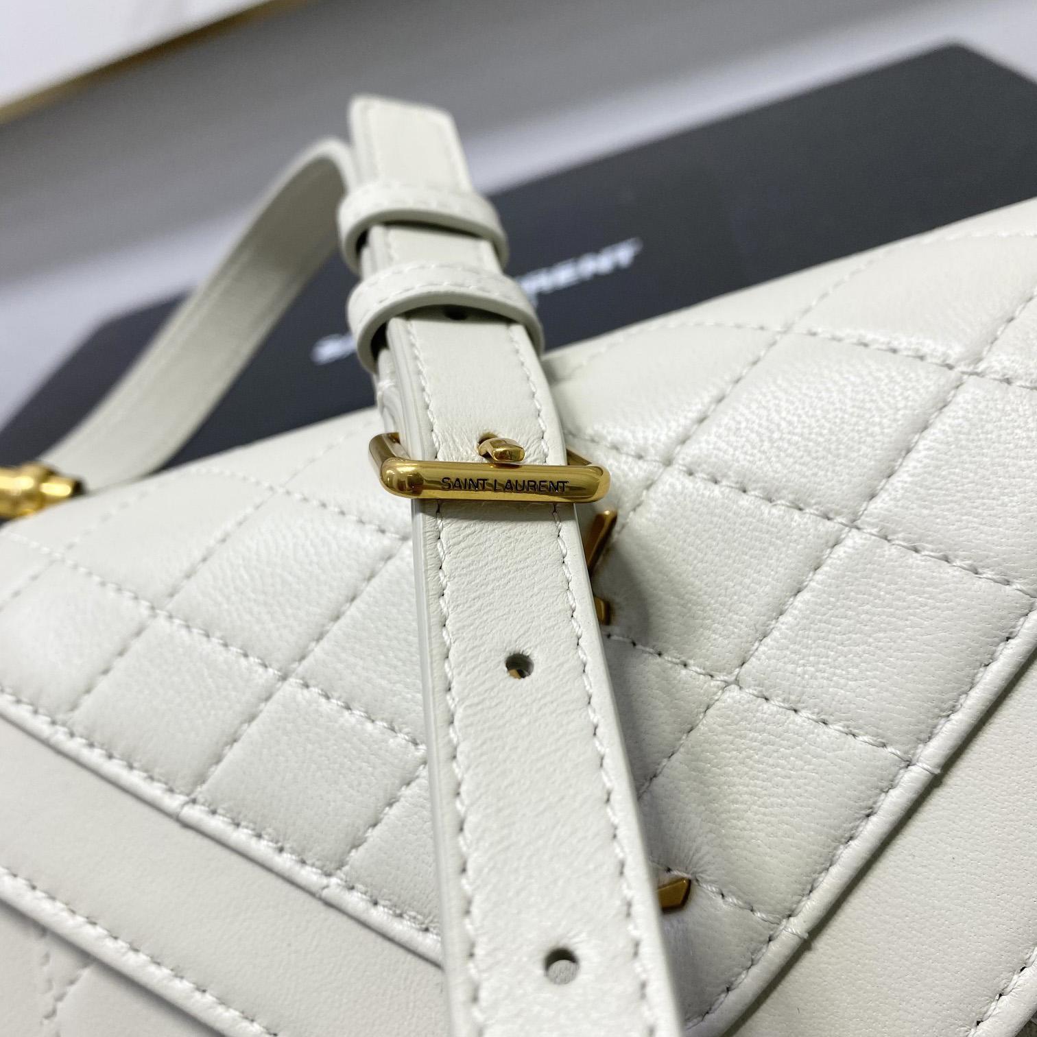 Saint Laurent Gaby Mini Satchel In Quilted Lambskin - DopestKickz