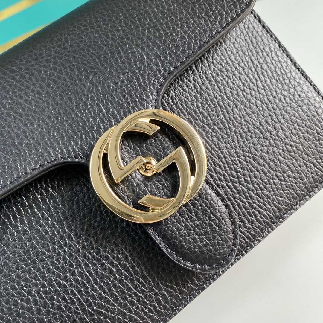 Gucci Interlocking Leather Crossbody Bag(20-15-7.5cm)   510304 - DopestKickz