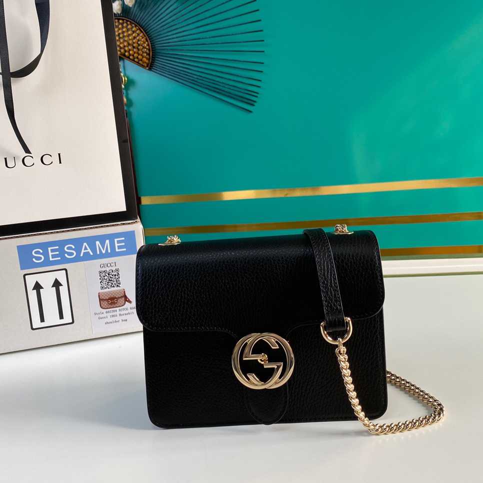 Gucci Interlocking Leather Crossbody Bag(20-15-7.5cm)   510304 - DopestKickz