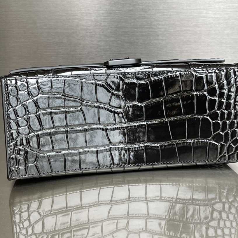 Balenciaga Degrade Crocodile Embossed Hourglass Small Crossbody Bag(23-10-24cm) - DopestKickz