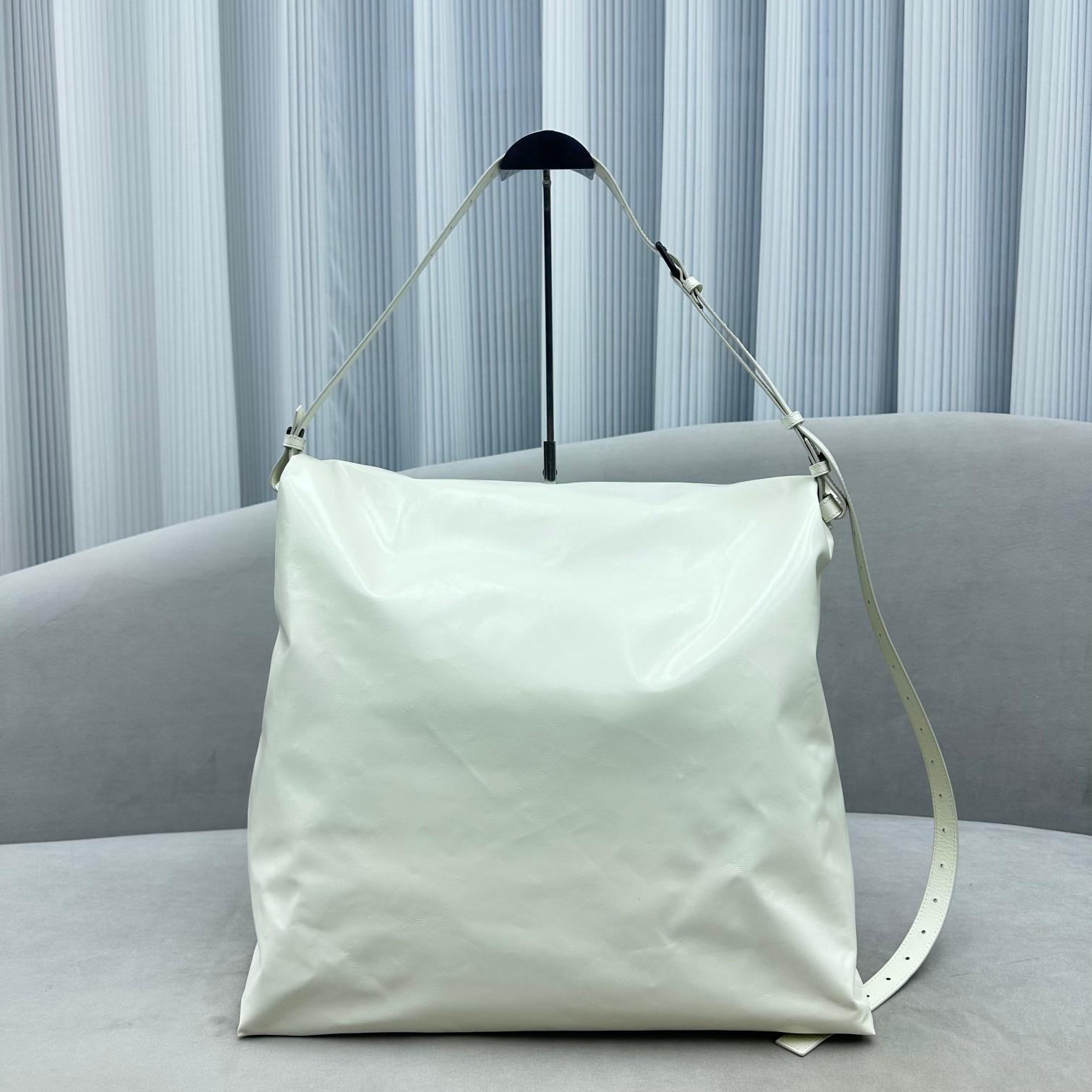 Balenciaga Trash Bag Large Pouch In White(37-40-52cm) - DopestKickz