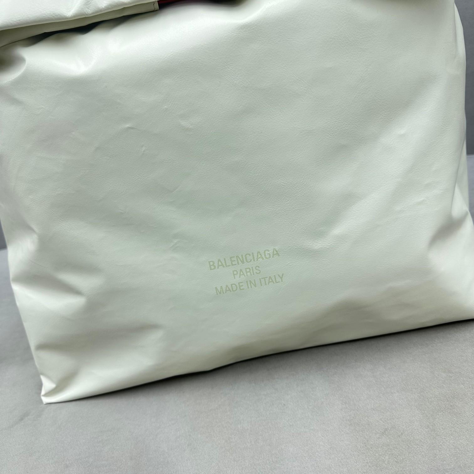 Balenciaga Trash Bag Large Pouch In White(37-40-52cm) - DopestKickz