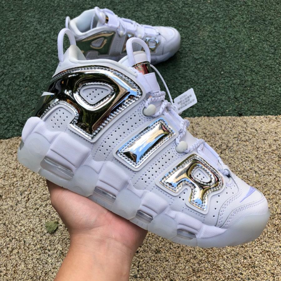 Nike Air More Uptempo Chrome Sneaker    917593-100 - DopestKickz