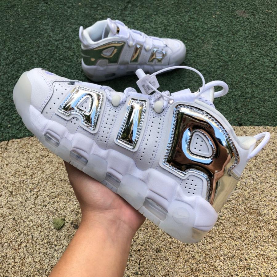 Nike Air More Uptempo Chrome Sneaker    917593-100 - DopestKickz