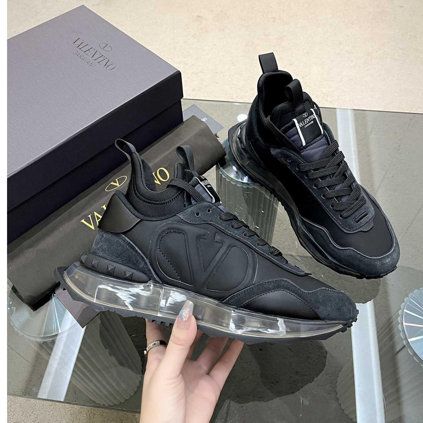 Valenti Netrunner Fabric And Suede Sneaker - DopestKickz