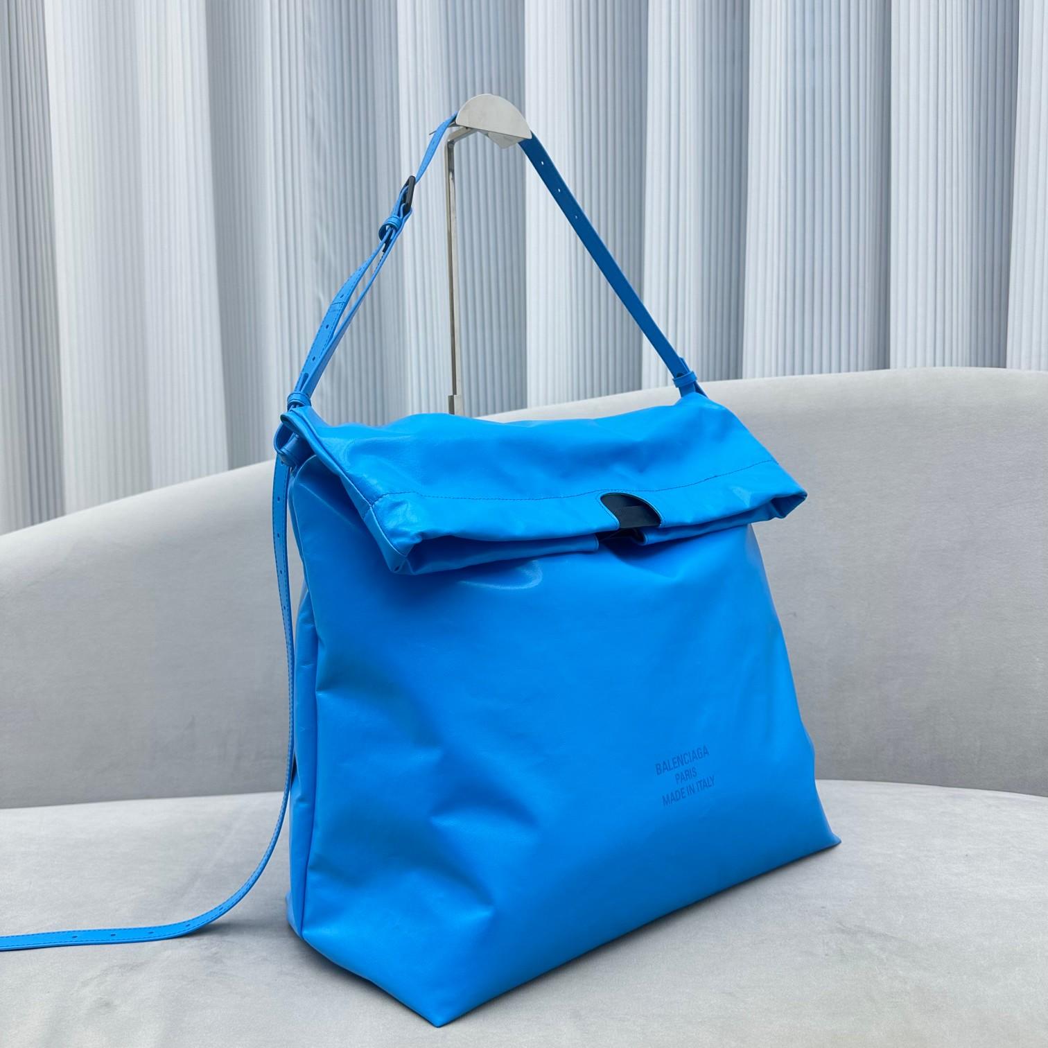 Balenciaga Trash Bag Large Pouch In Blue(37-40-52cm) - DopestKickz