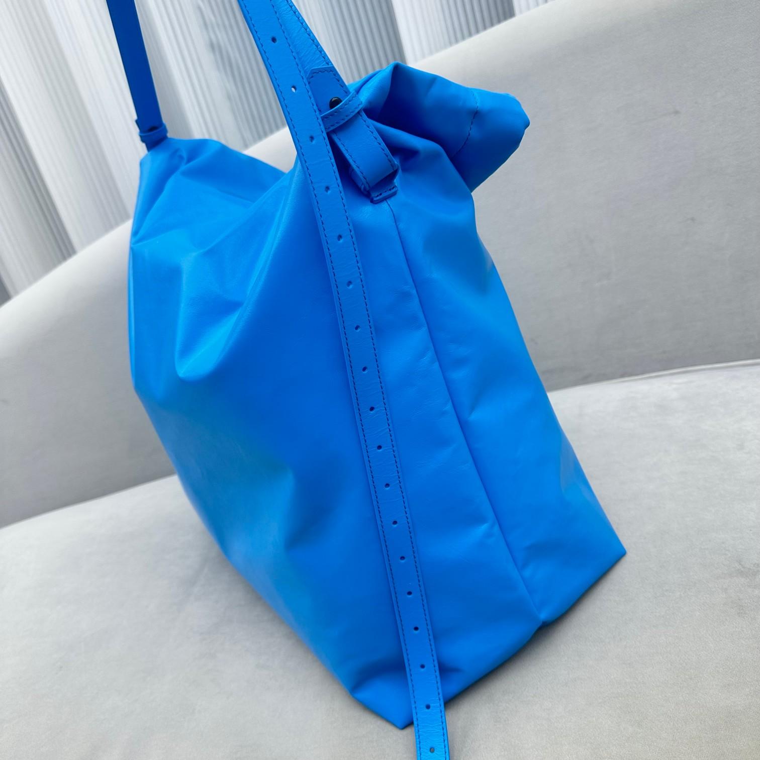 Balenciaga Trash Bag Large Pouch In Blue(37-40-52cm) - DopestKickz