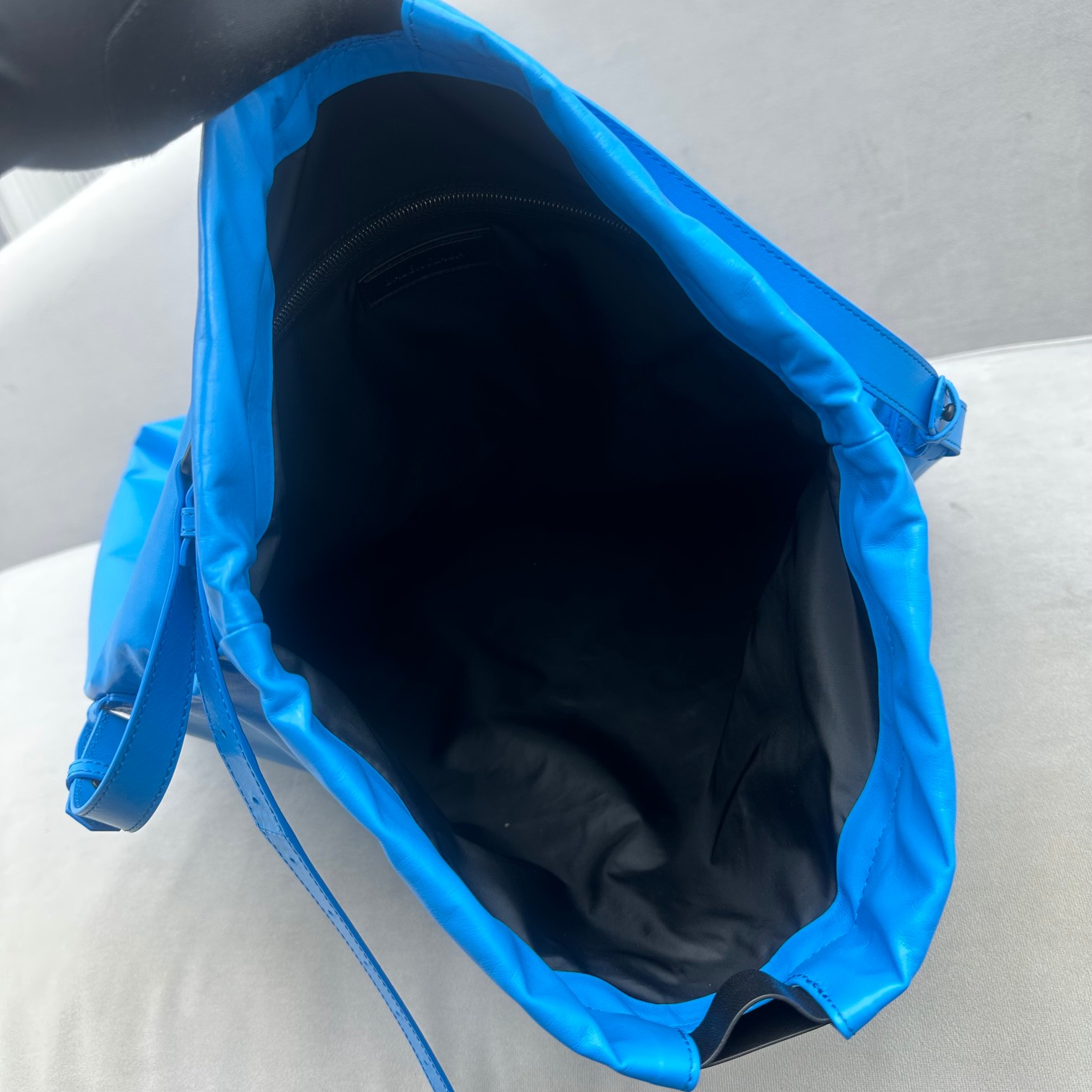 Balenciaga Trash Bag Large Pouch In Blue(37-40-52cm) - DopestKickz