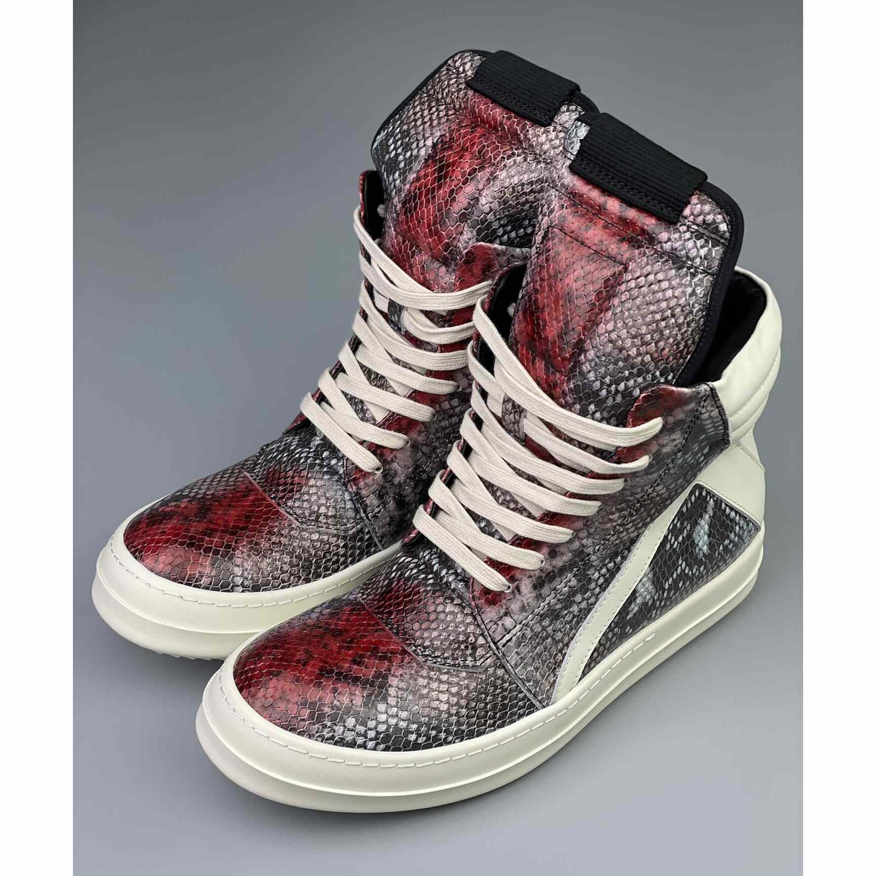 Rick Owens Geobasket High Top Sneakers - DopestKickz