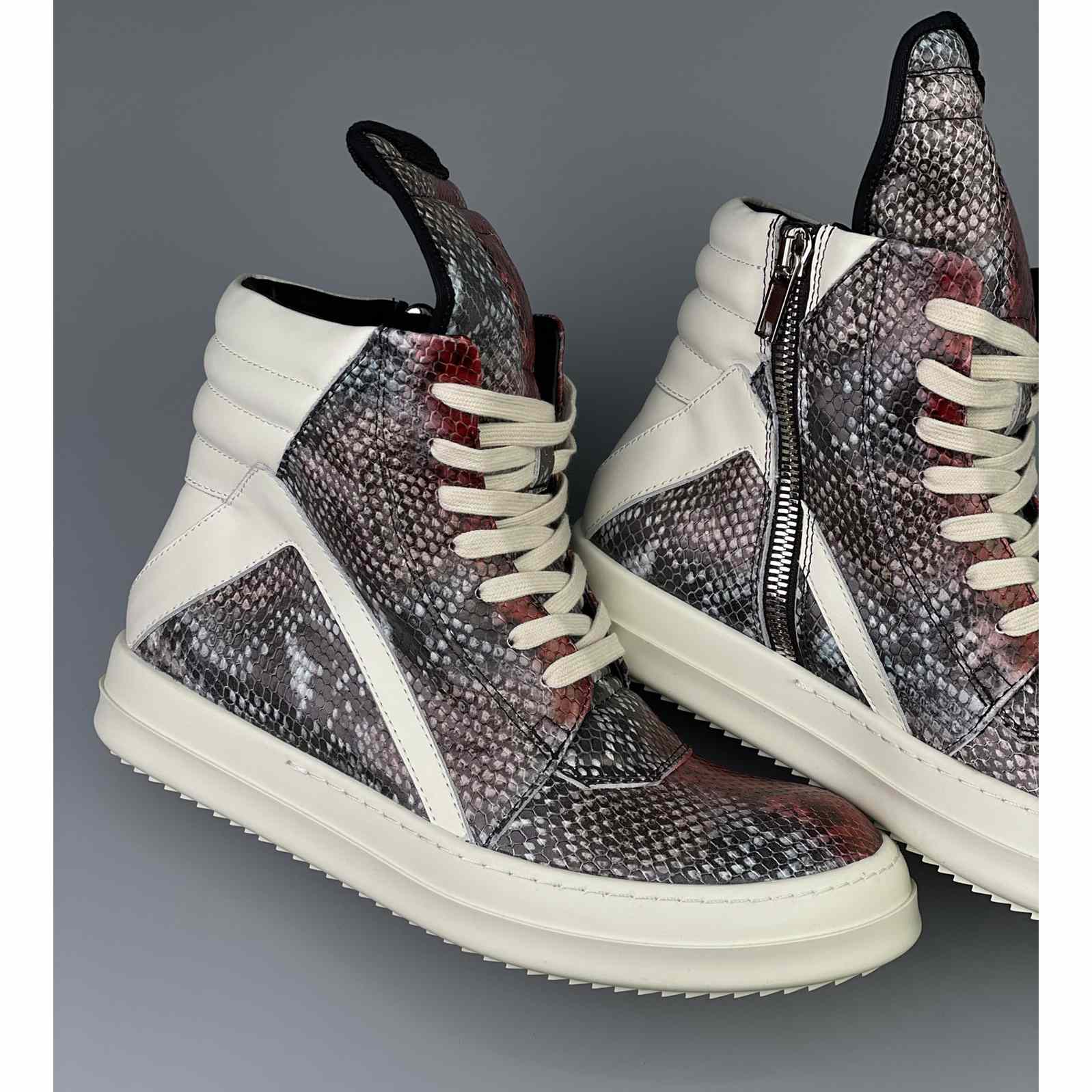 Rick Owens Geobasket High Top Sneakers - DopestKickz