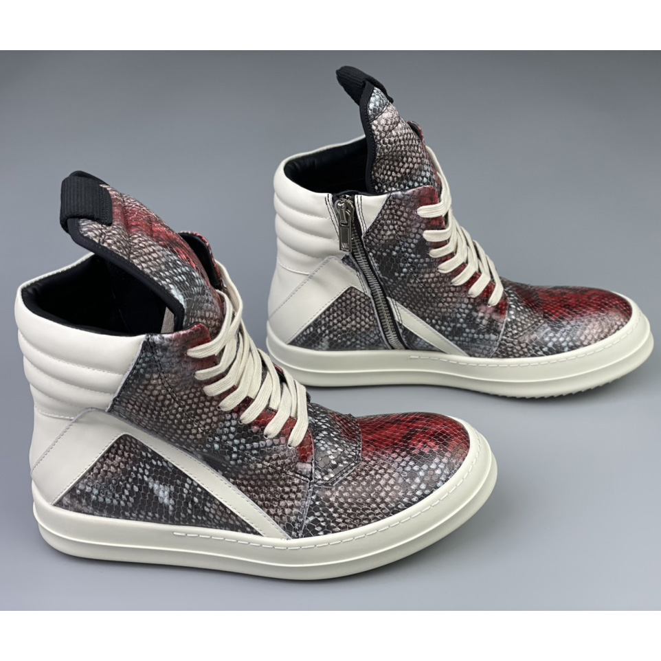 Rick Owens Geobasket High Top Sneakers - DopestKickz