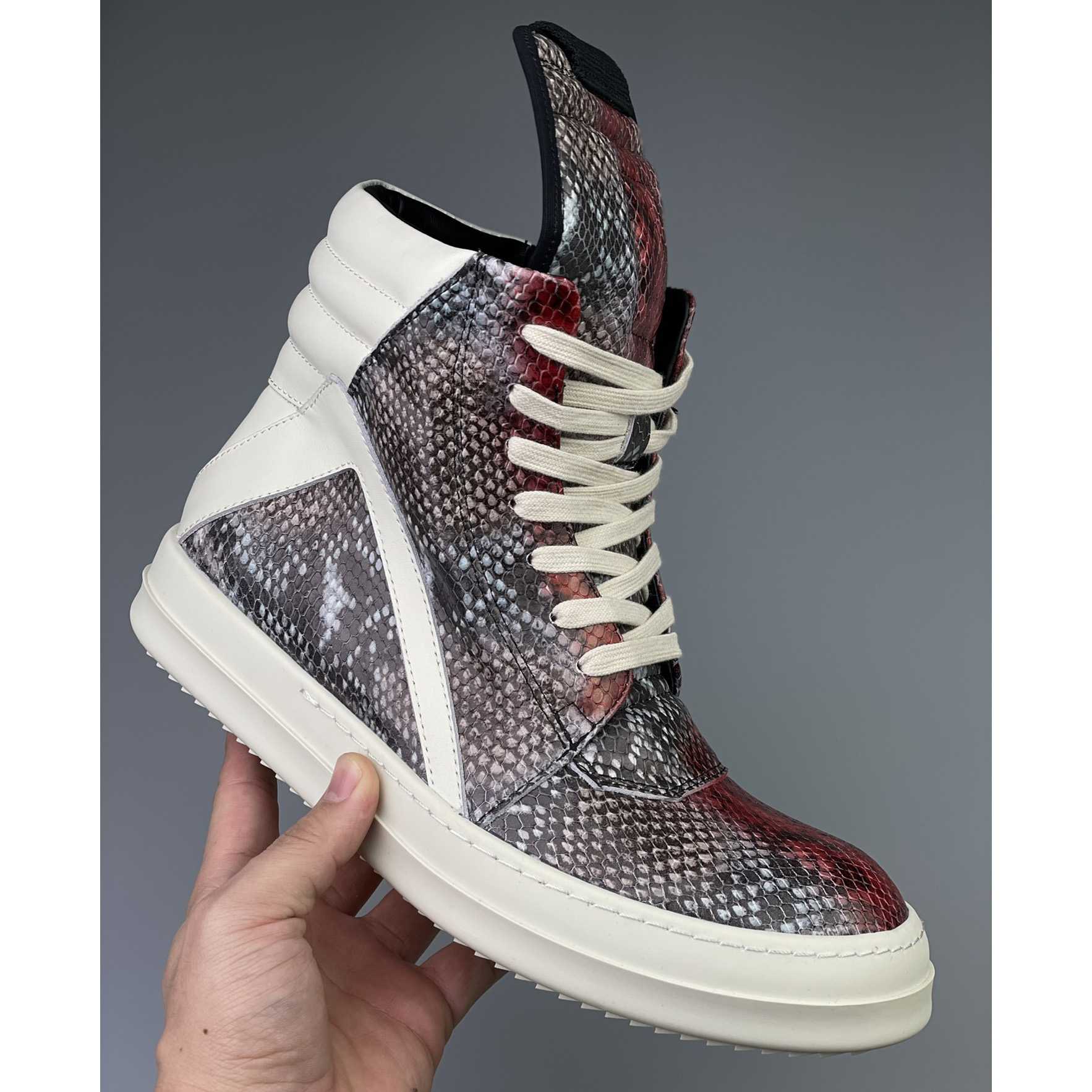 Rick Owens Geobasket High Top Sneakers - DopestKickz