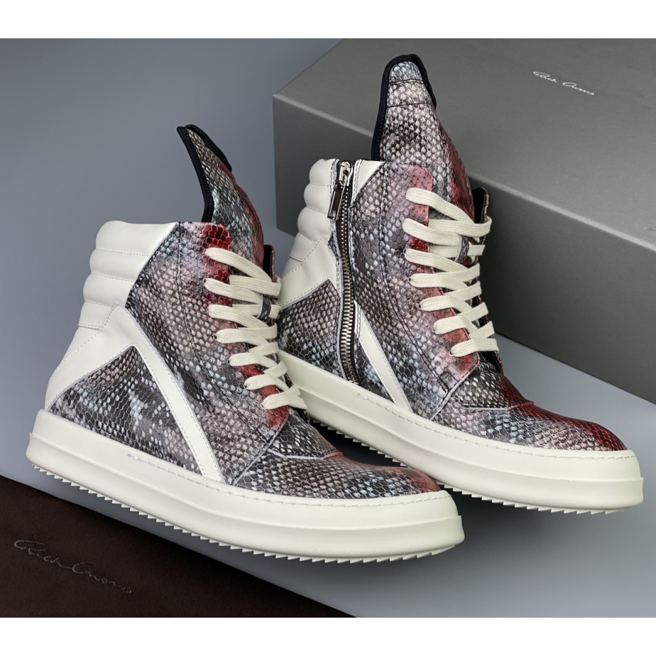 Rick Owens Geobasket High Top Sneakers - DopestKickz
