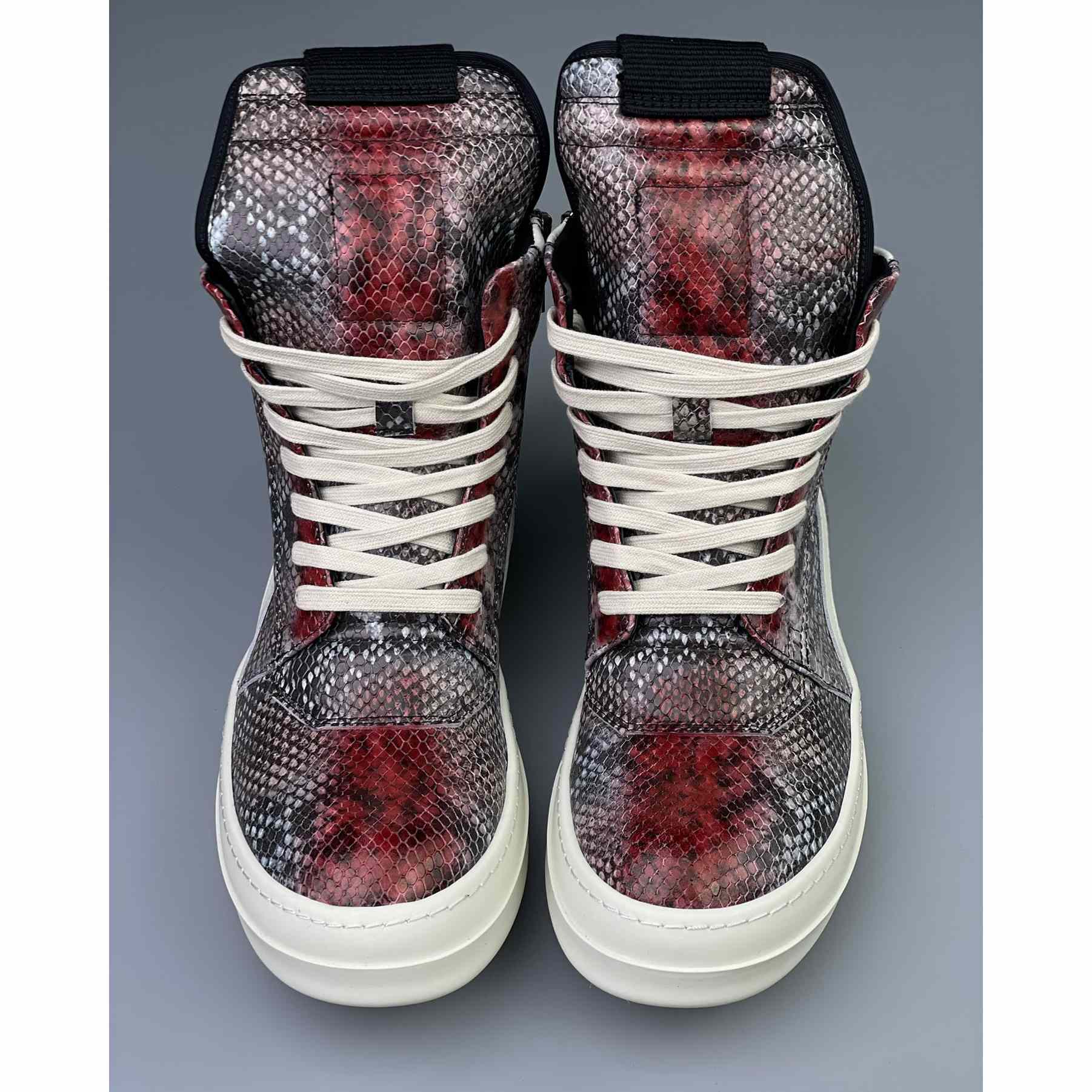 Rick Owens Geobasket High Top Sneakers - DopestKickz