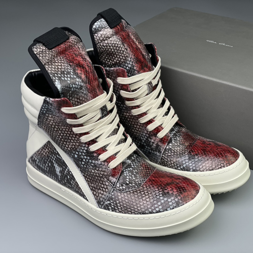 Rick Owens Geobasket High Top Sneakers - DopestKickz
