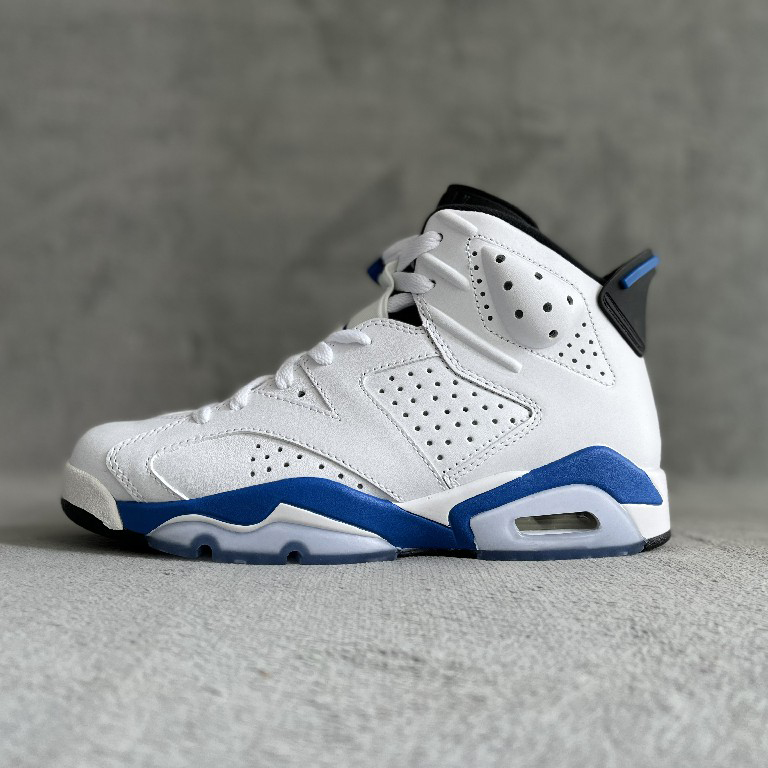 Air Jordan 6 Retro “Sport Blue” Sneaker     384664-107 - DopestKickz