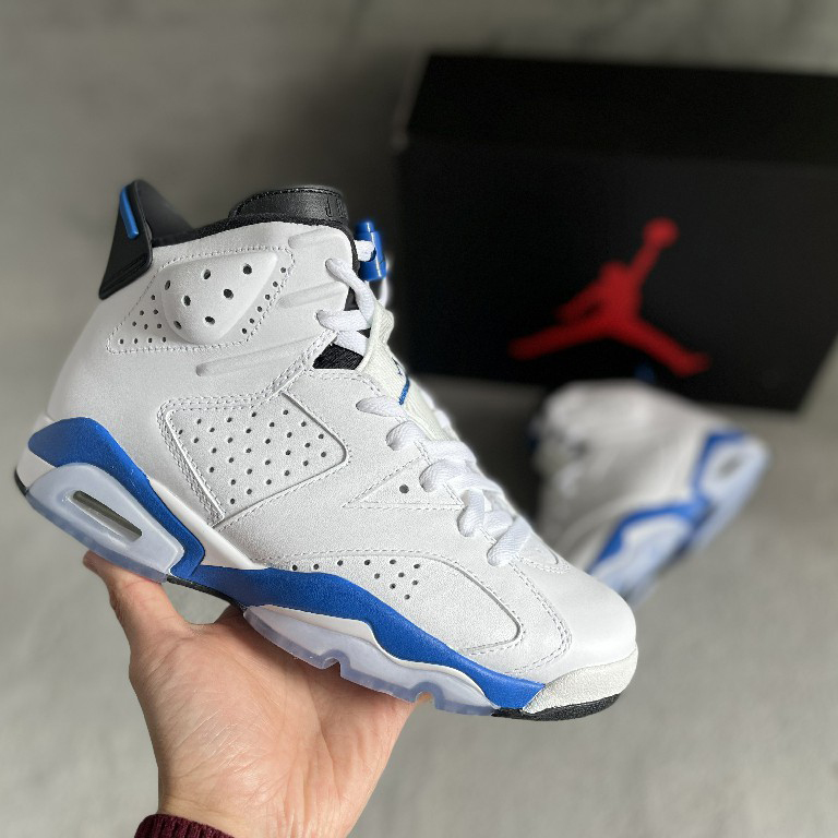 Air Jordan 6 Retro “Sport Blue” Sneaker     384664-107 - DopestKickz
