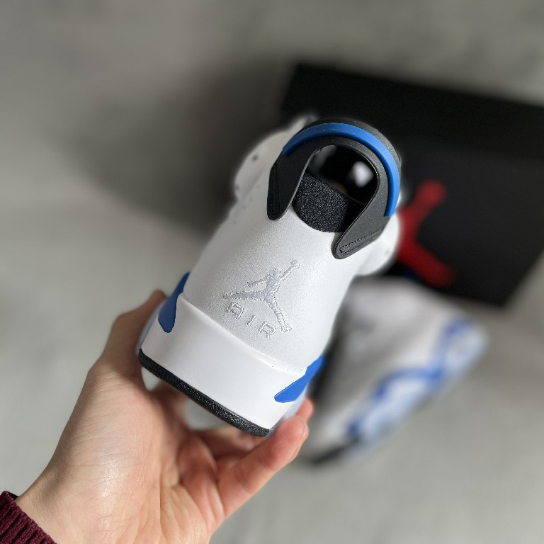 Air Jordan 6 Retro “Sport Blue” Sneaker     384664-107 - DopestKickz