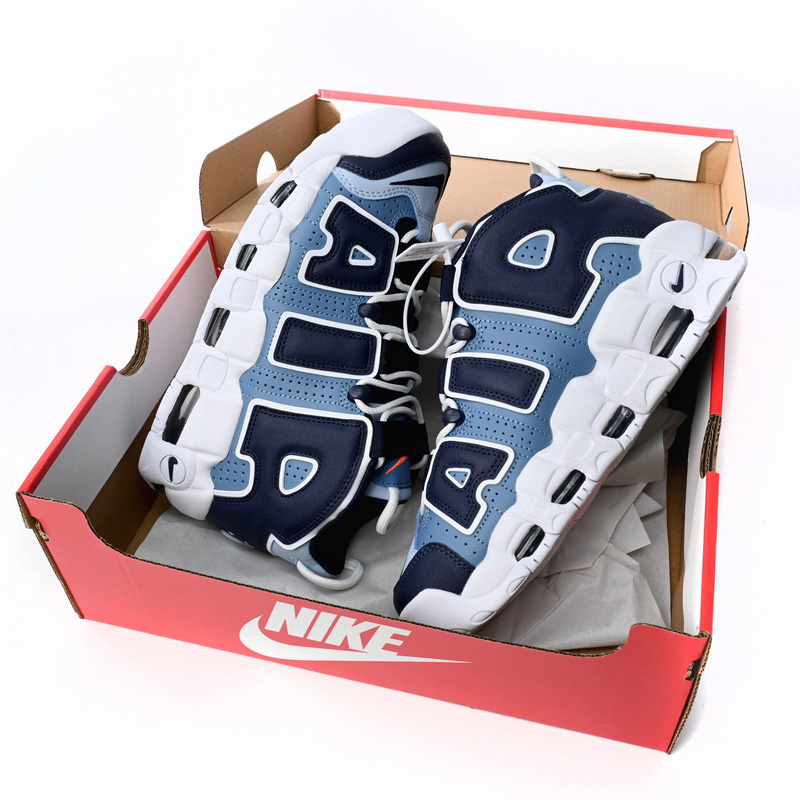 Nike Air More Uptempo Blue and Black Chara Cters Sneaker     415082-404  - DopestKickz
