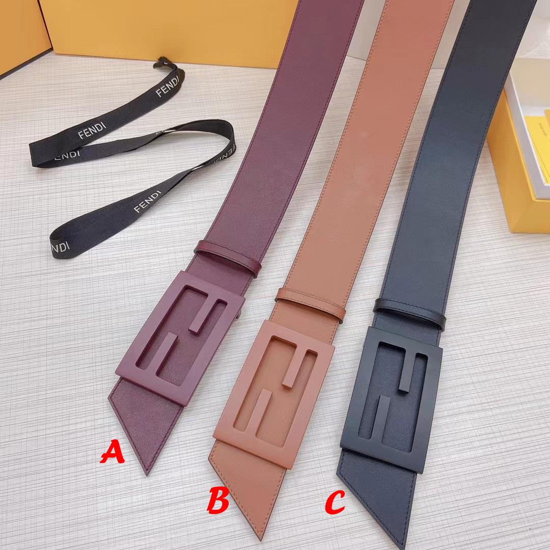 Fendi Leather Belt  60mm - DopestKickz