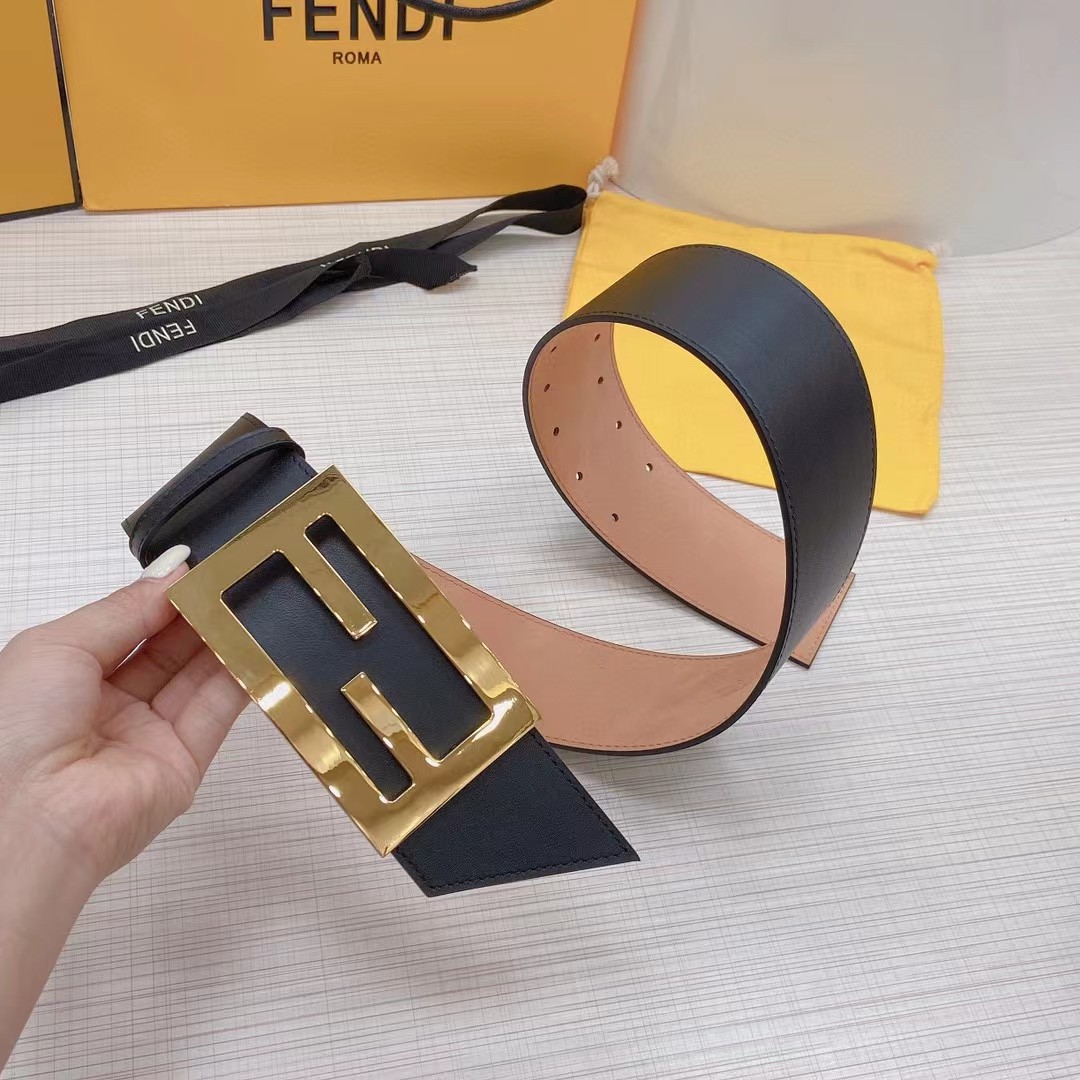 Fendi Leather Belt  60mm - DopestKickz