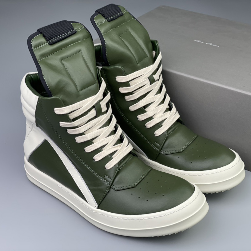 Rick Owens Geobasket High Top Sneakers - DopestKickz