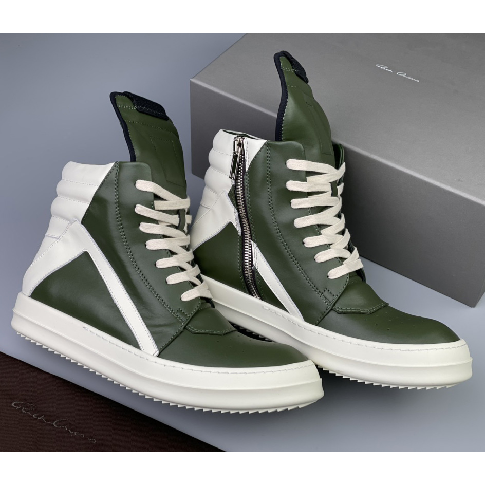 Rick Owens Geobasket High Top Sneakers - DopestKickz