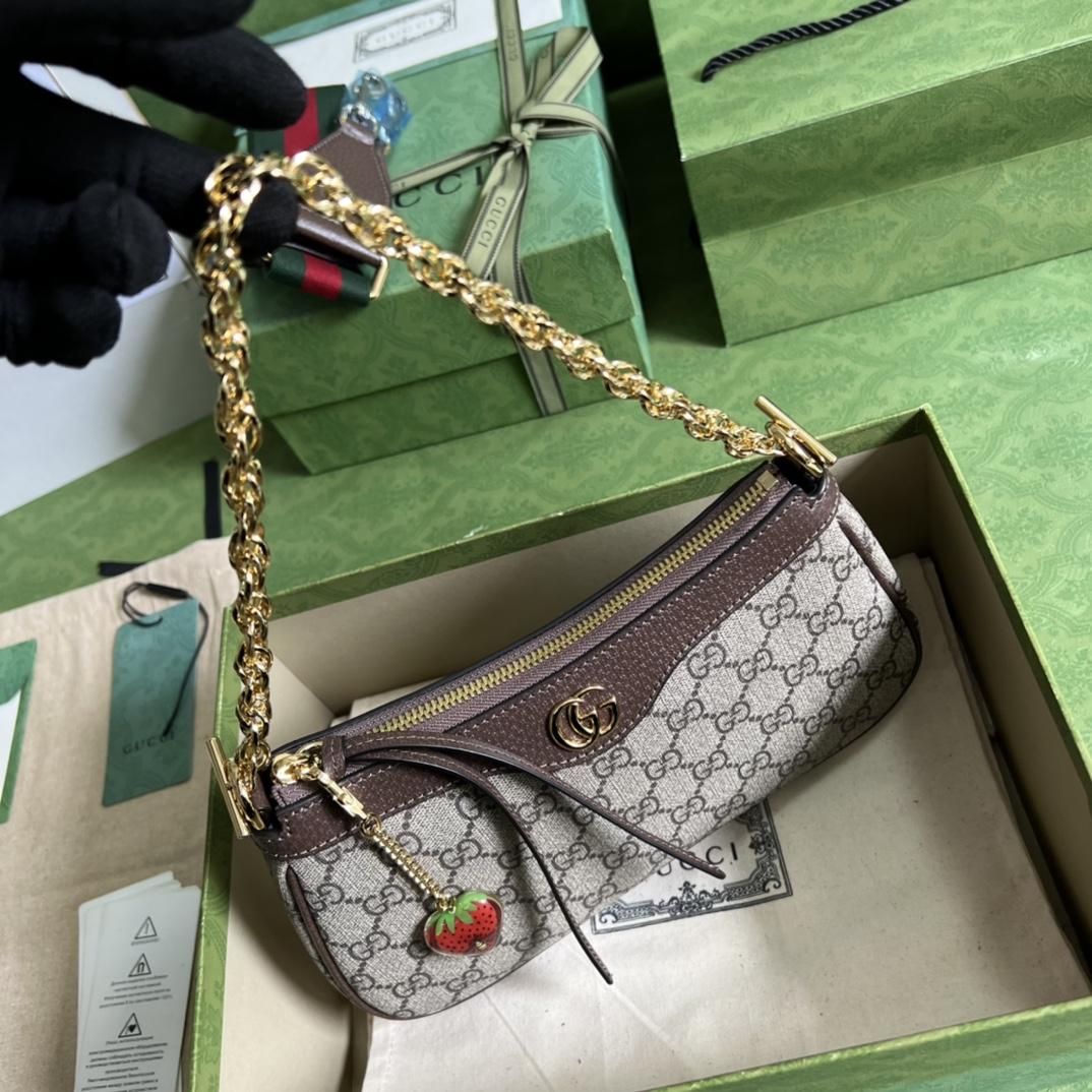 Gucci Ophidia GG Small Handbag(25*15.5*6cm)    - DopestKickz