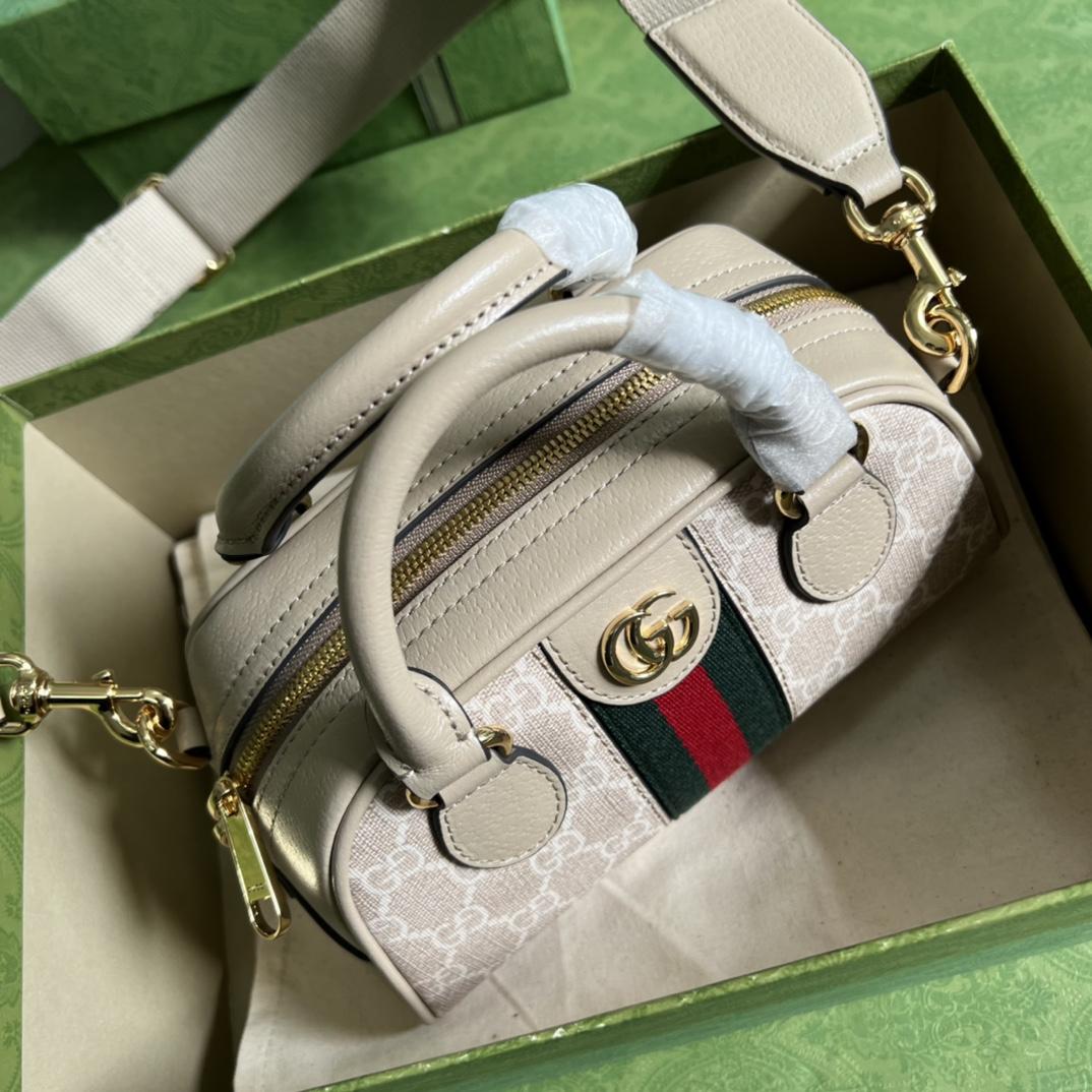 Gucci Ophidia GG Mini Top Handle Bag(21-12-10cm) - DopestKickz