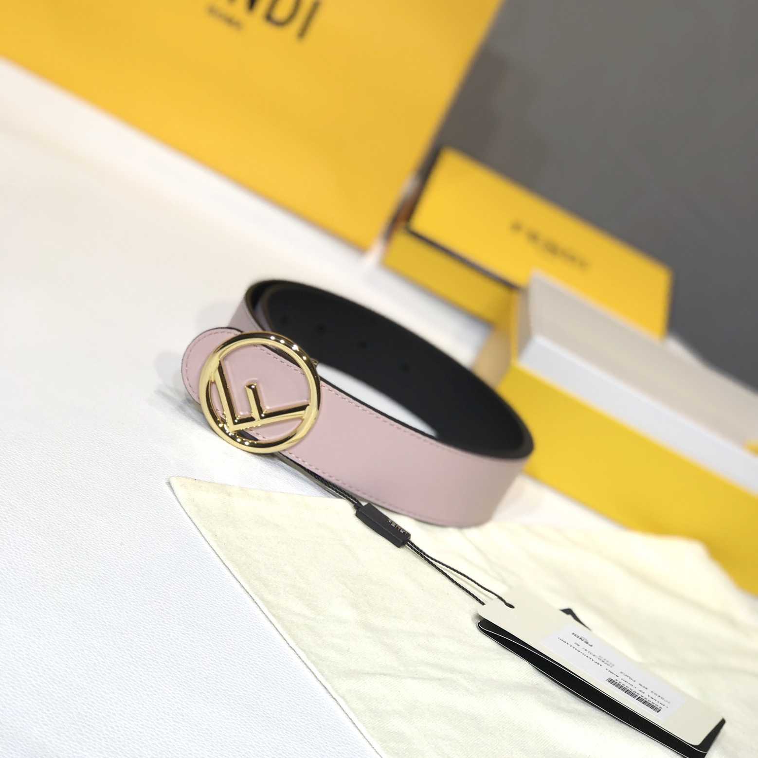 Fendi Black Leather Belt - DopestKickz