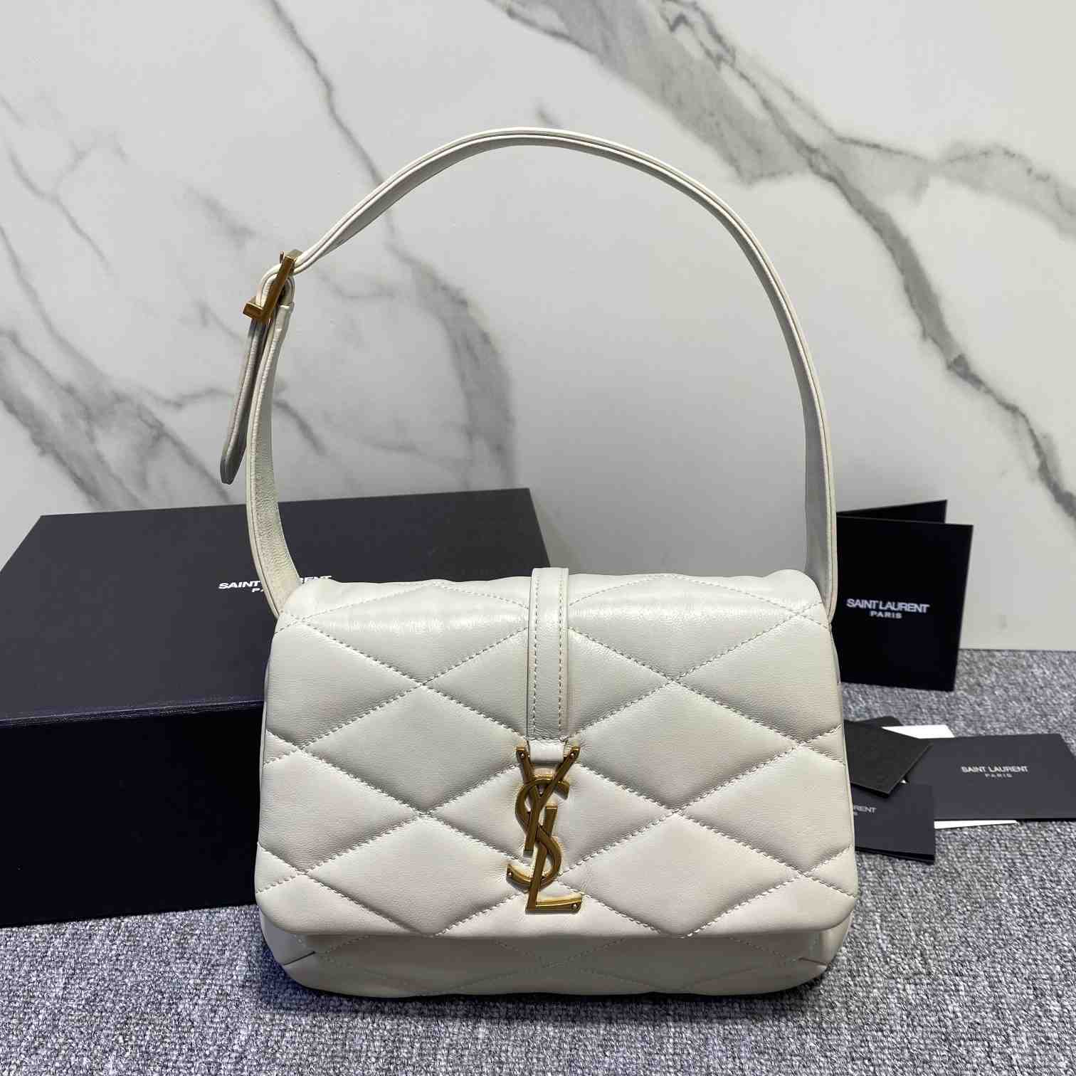 Saint Laurent Le 57 Hobo Bag In Quilted Lambskin - DopestKickz