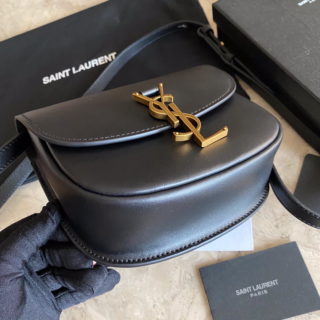 Saint Laurent Kaia Small Satchel In Smooth Leather - DopestKickz